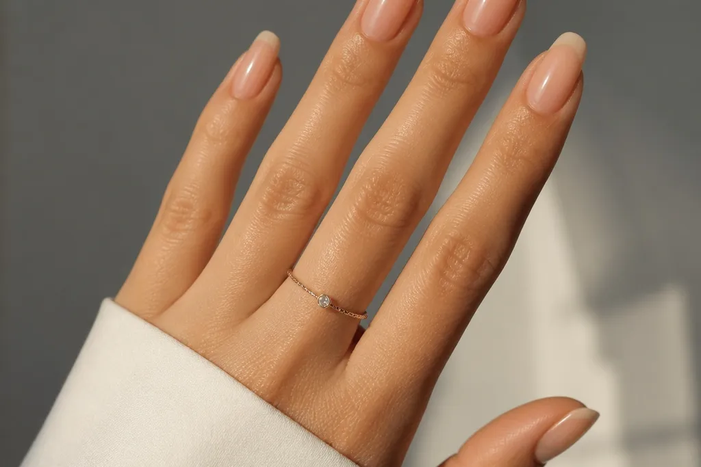 Budget nude acrylic nails ideas