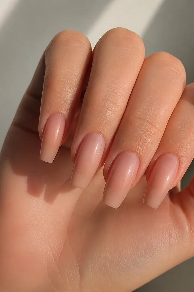 Budget nude acrylic nails ideas