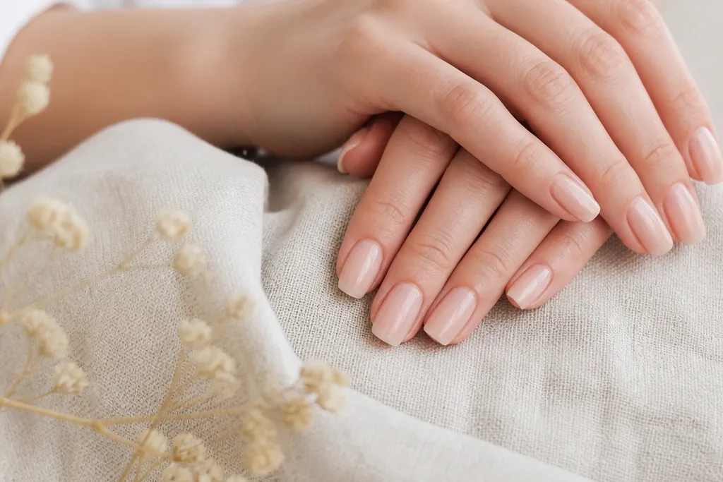 Quick easy nude acrylic nails in 5 minutes