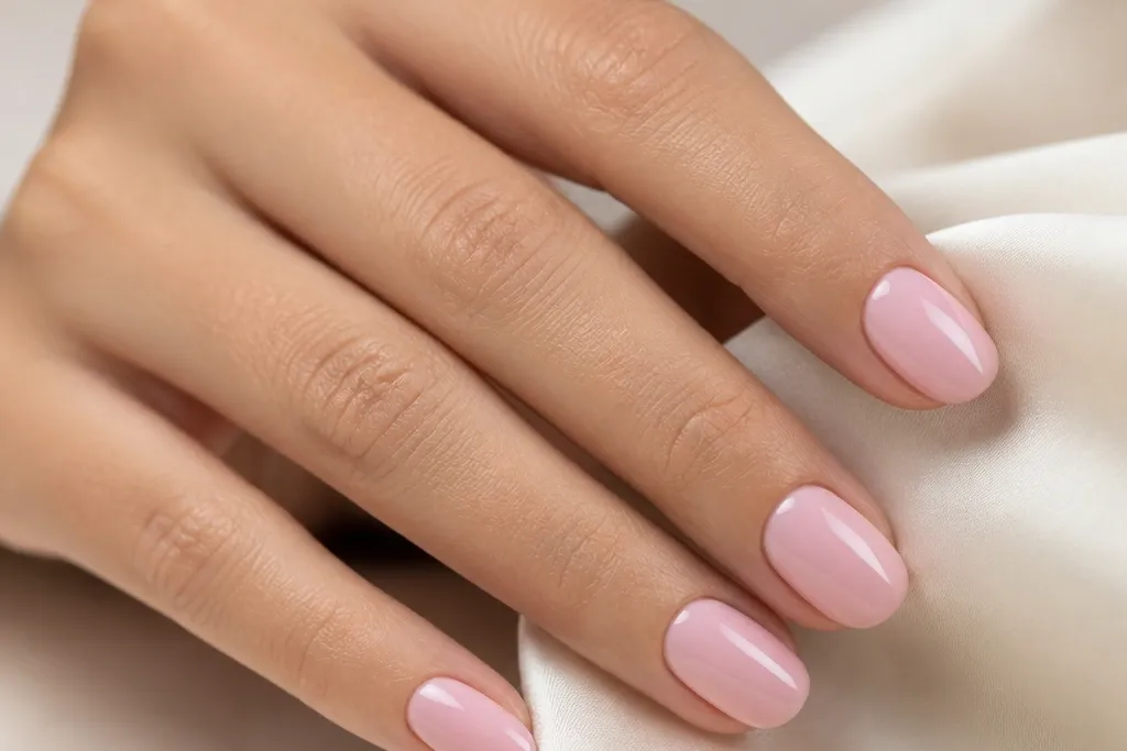 Removable no drill renters short soft pink nails