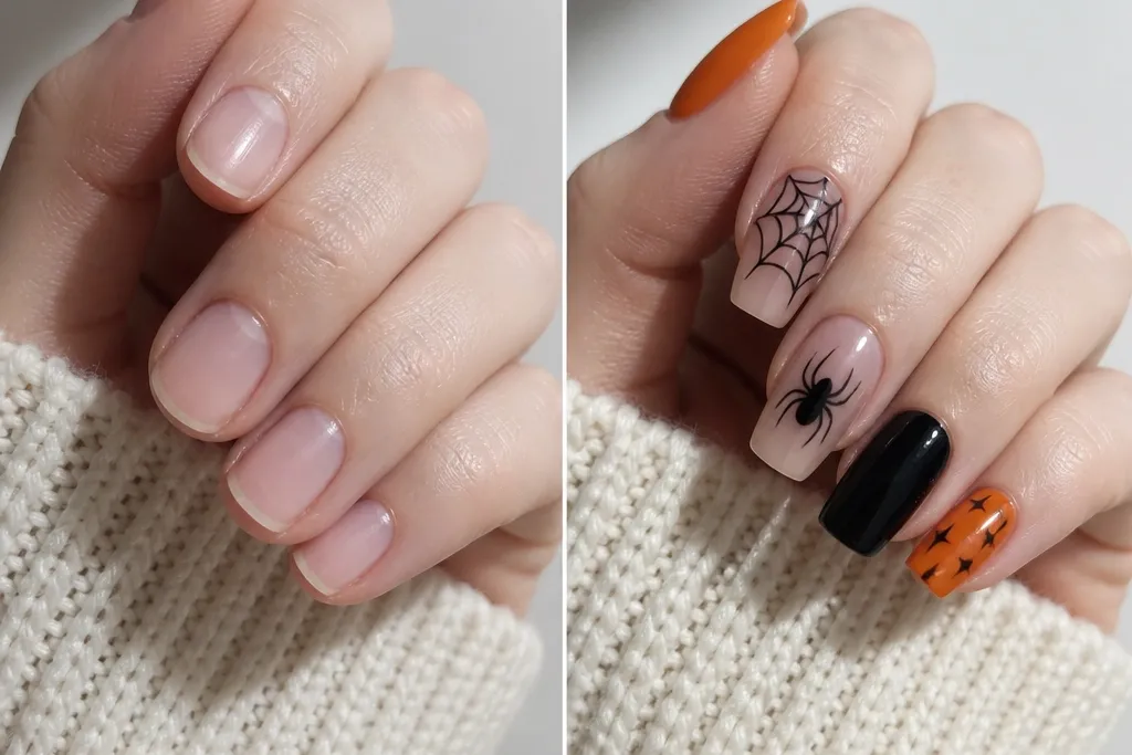 Simple halloween acrylic nails worth it comparison