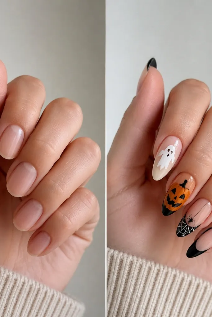Simple halloween acrylic nails worth it comparison