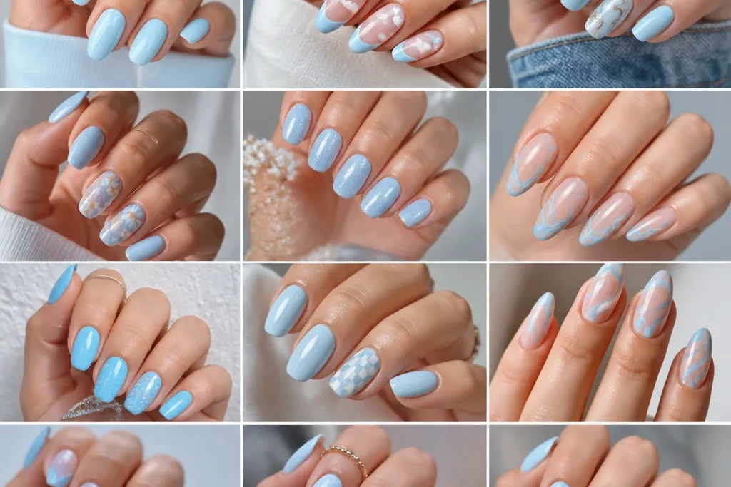 11 Sky Blue Nails Design Ideas