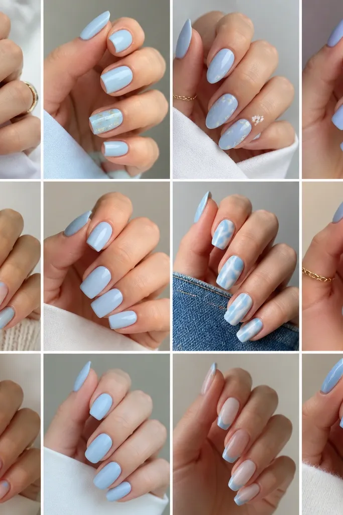 12 Sky Blue Nail Ideas