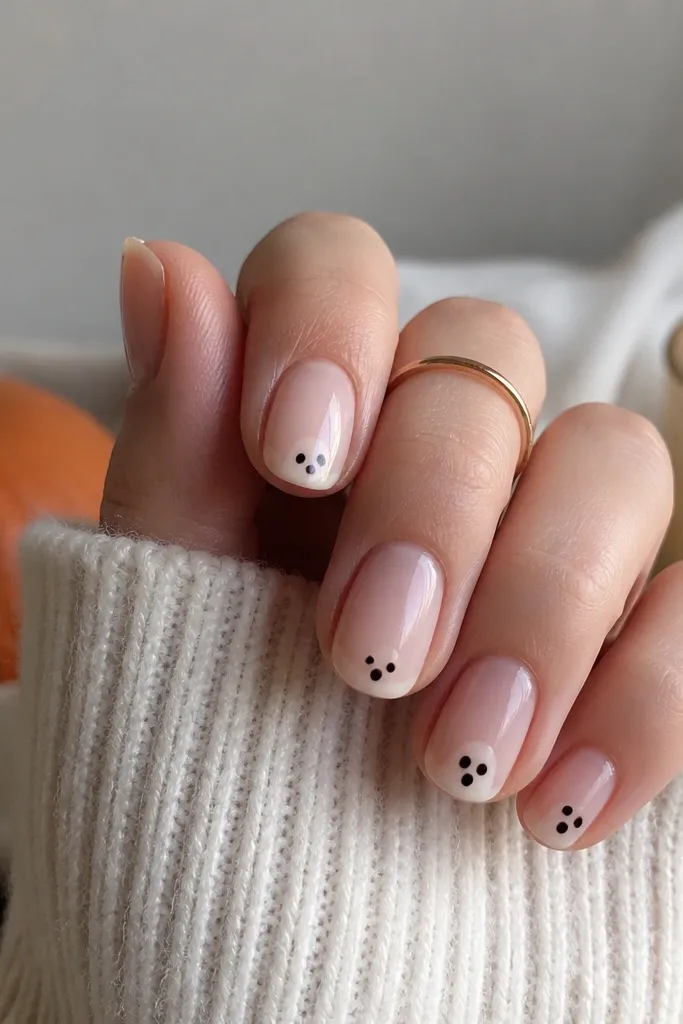 Small space simple halloween nails in a hurry