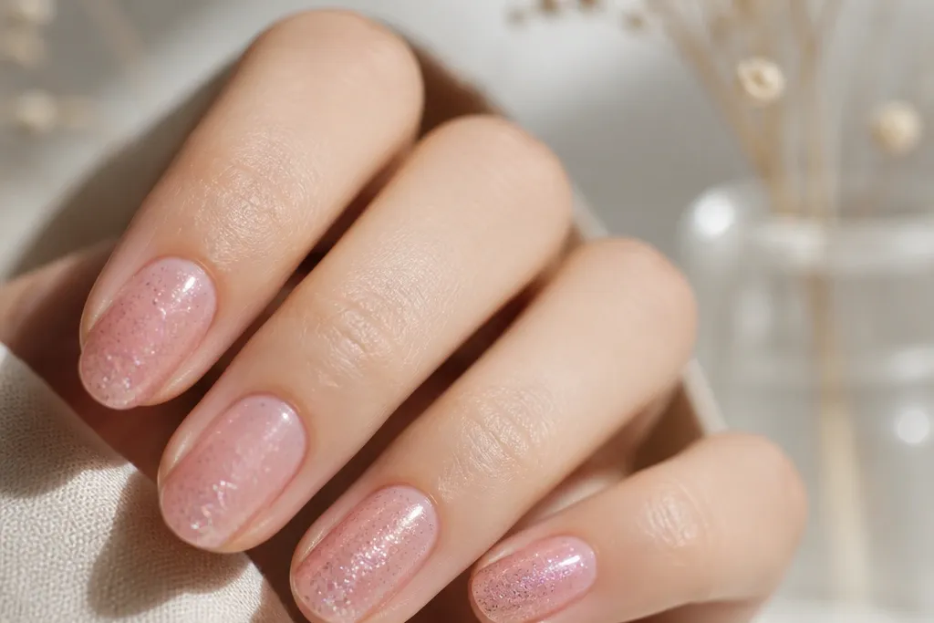 Soft pink glitter nails: mistakes I wish I knew