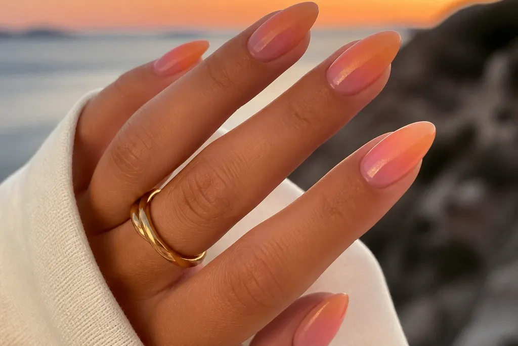 Sunset summer nails I'd wear all season
